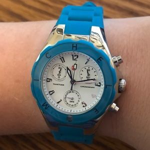 Blue Michele Tahitian Jelly Bean Watch